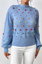 Rainbow Yarn Ball Knit Sweater