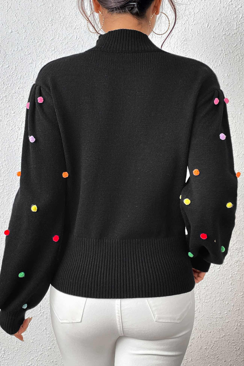 Rainbow Yarn Ball Knit Sweater