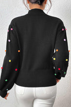 Rainbow Yarn Ball Knit Sweater