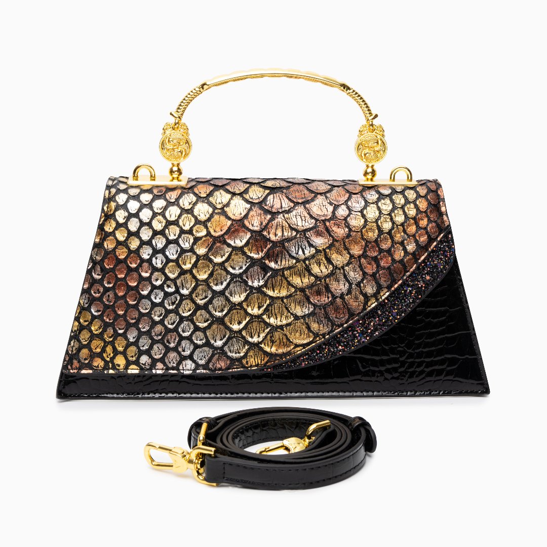 Della Luxury Patterned Tote Bag