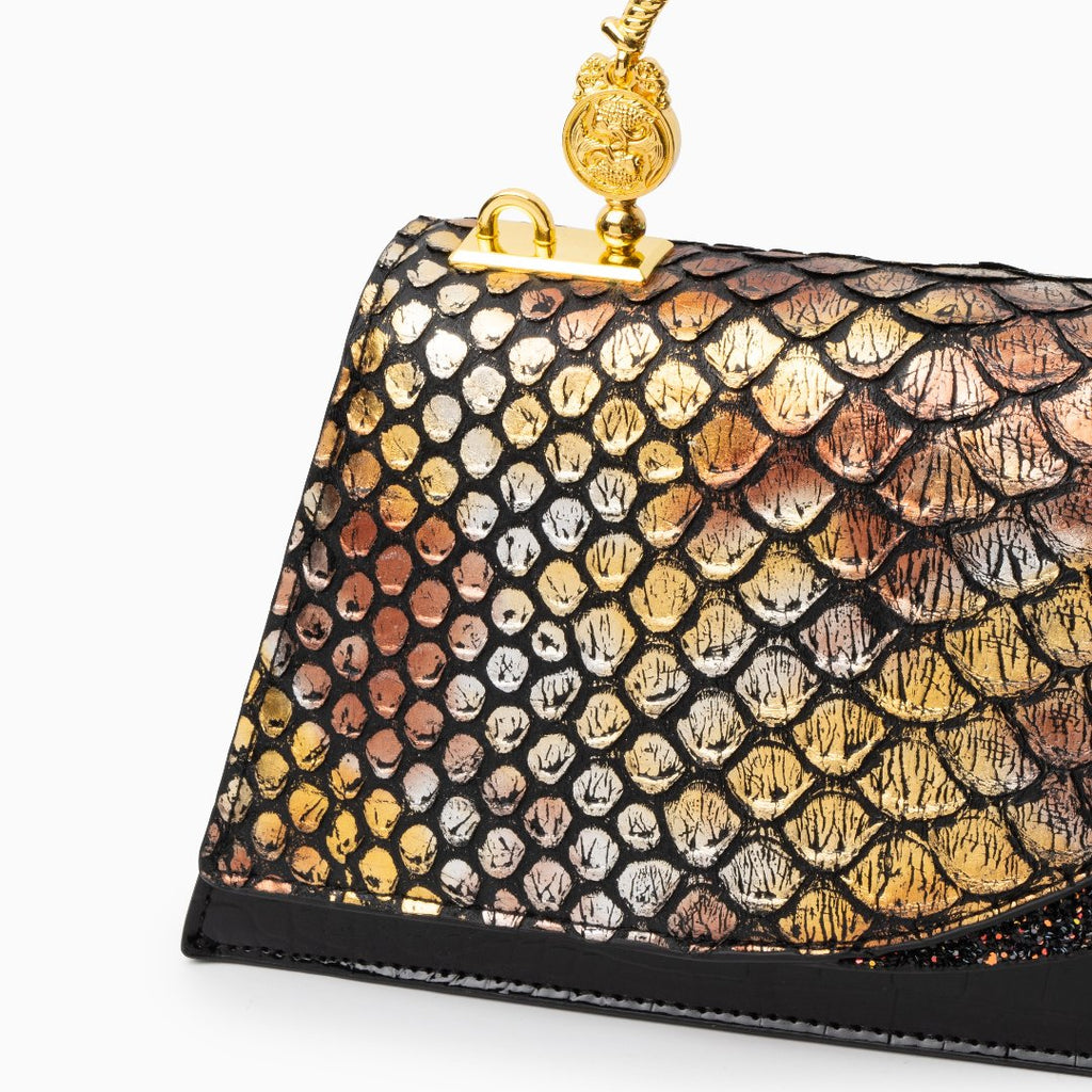 Della Luxury Patterned Tote Bag