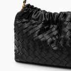 Plush Woven Cloud Shoulder Bag