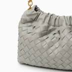 Plush Woven Cloud Shoulder Bag