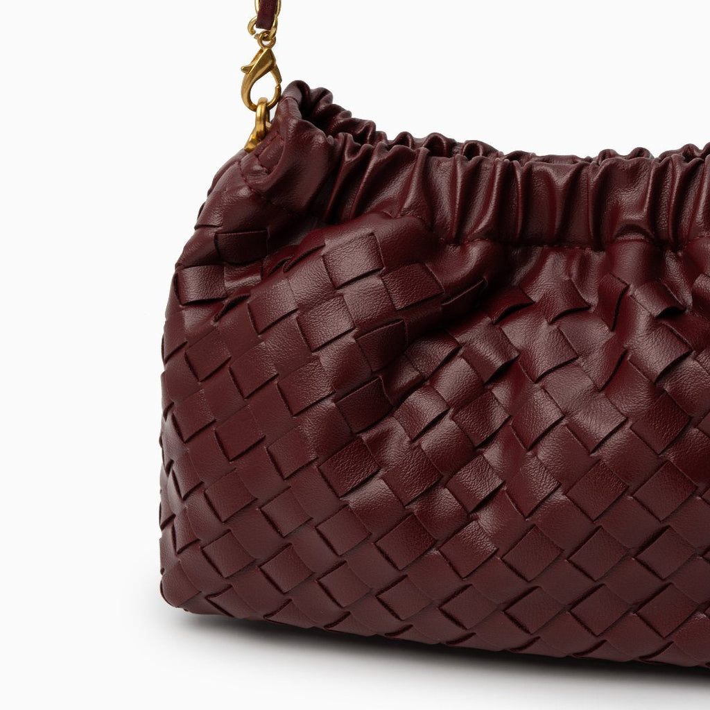 Plush Woven Cloud Shoulder Bag
