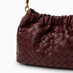 Plush Woven Cloud Shoulder Bag