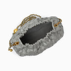 Plush Woven Cloud Shoulder Bag