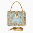 Chic Floral Acrylic Box Clutch