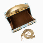 Chic Floral Acrylic Box Clutch