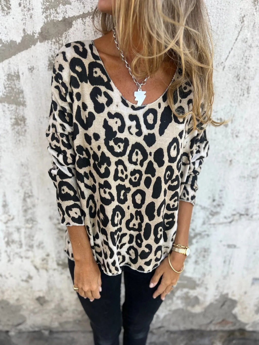 Chic Leopard Print Blouse