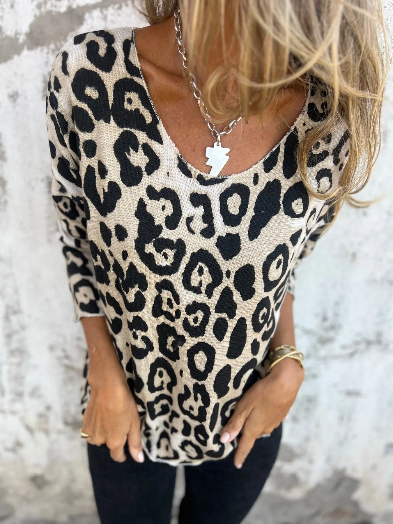 Chic Leopard Print Blouse