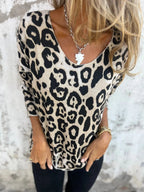 Chic Leopard Print Blouse