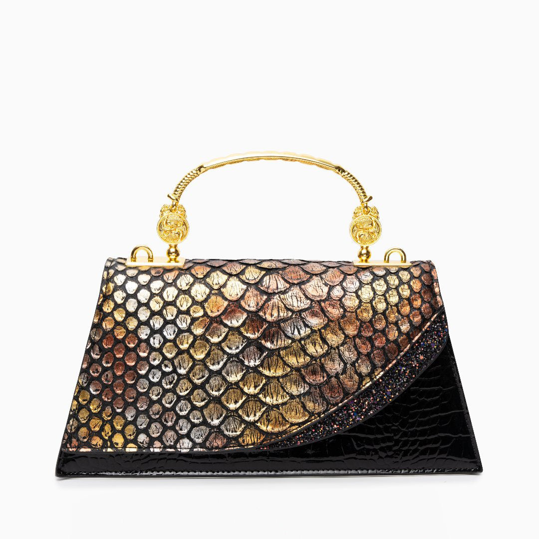 Della Luxury Patterned Tote Bag