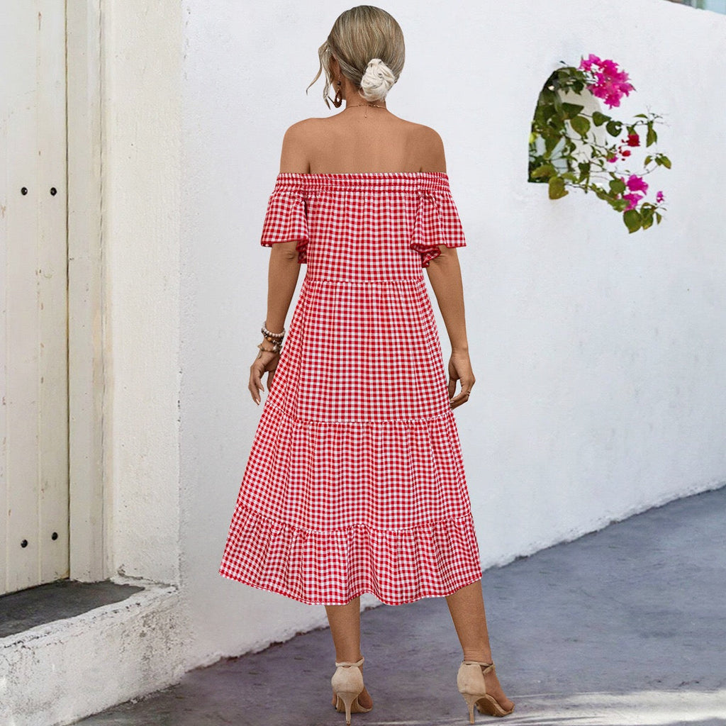 Sunny Yellow Gingham Maxi Skirt