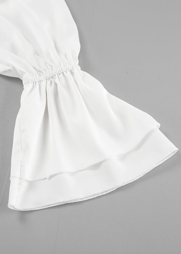 Elegant Tie Neck Blouse Dress