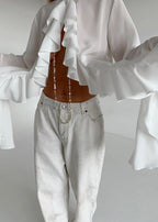 Chic Ruffled Statement Blouse