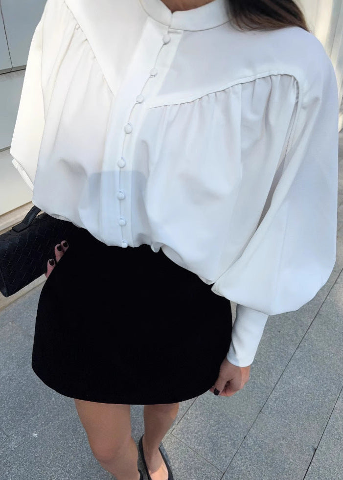 Elegant Balloon Sleeve Blouse