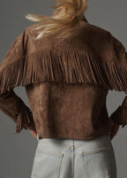 Chic Western Suede Fringe Jacket