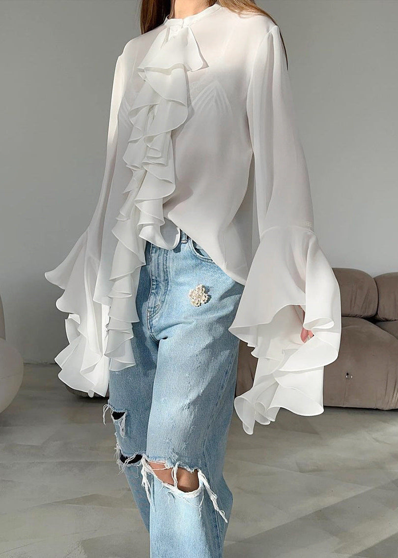 Chic Ruffled Statement Blouse
