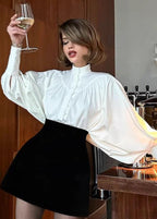 Elegant Balloon Sleeve Blouse