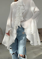 Chic Ruffled Statement Blouse