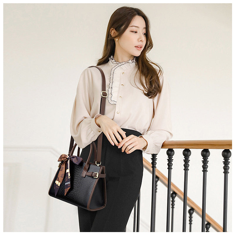 Elena Sleek Leather Handbag