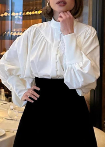 Elegant Balloon Sleeve Blouse