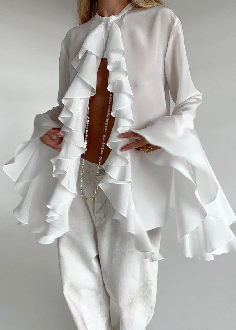 Chic Ruffled Statement Blouse