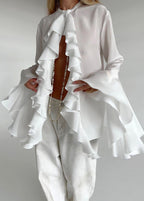 Chic Ruffled Statement Blouse