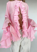 Chic Ruffled Statement Blouse