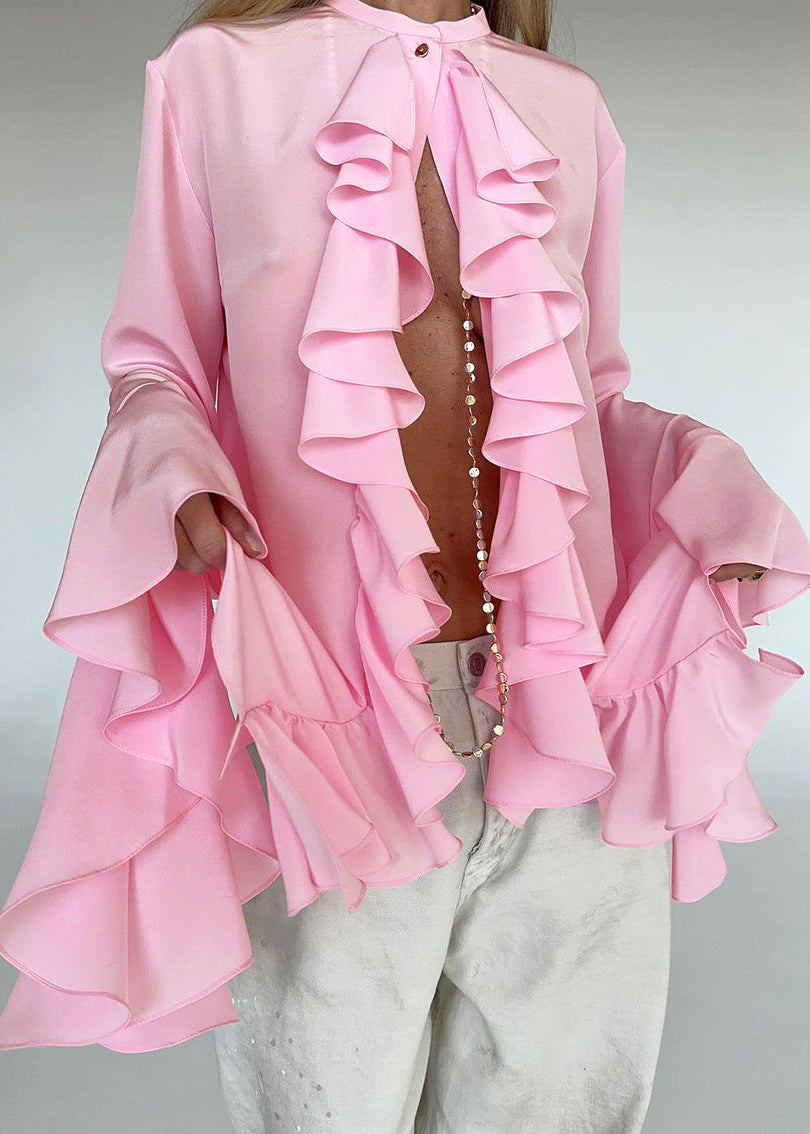 Chic Ruffled Statement Blouse