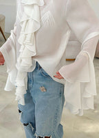 Chic Ruffled Statement Blouse
