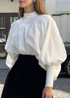 Elegant Balloon Sleeve Blouse
