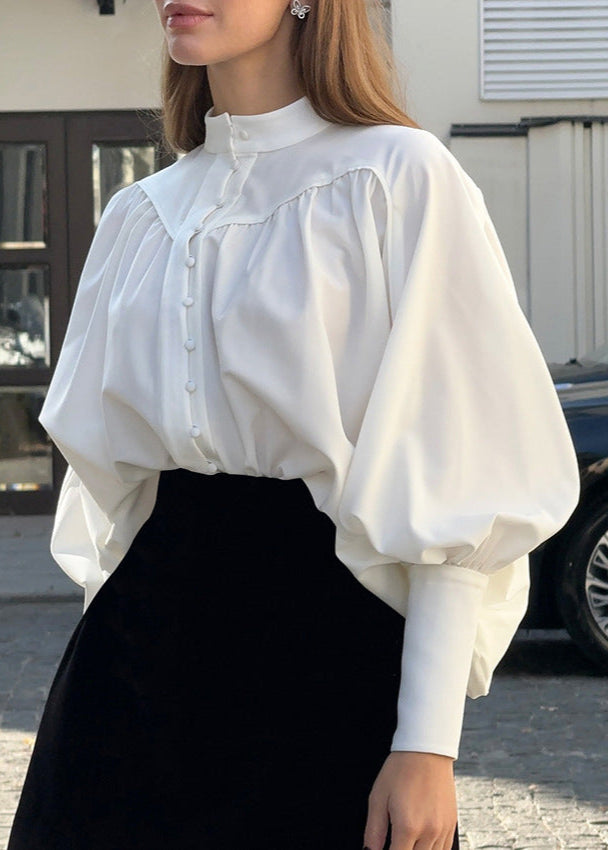 Elegant Balloon Sleeve Blouse