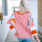 Handcrafted Batwing Patchwork Blouse
