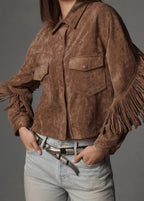 Chic Western Suede Fringe Jacket