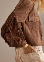 Chic Western Suede Fringe Jacket