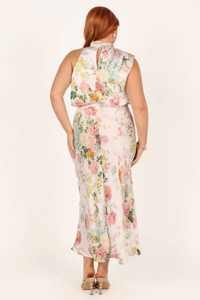 Chic Halter Neck Midi Dress