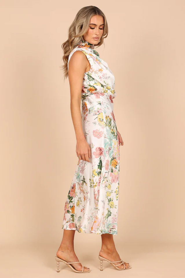 Chic Halter Neck Midi Dress