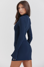Chic Navy Mini Cocktail Dress