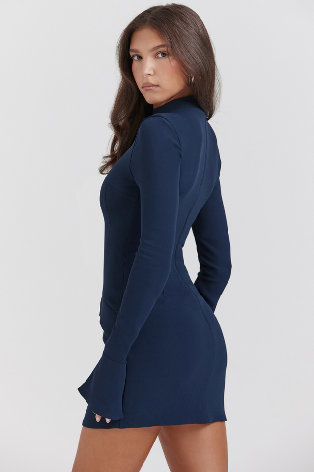 Chic Navy Mini Cocktail Dress