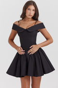 Chic Black Mini Cocktail Dress