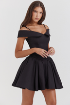 Chic Black Mini Cocktail Dress