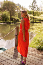 Enola Statement Modest Midi Dress