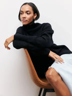 Maeva Cozy Knit High Neck Sweater
