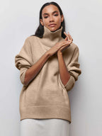Maeva Cozy Knit High Neck Sweater