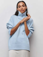 Maeva Cozy Knit High Neck Sweater