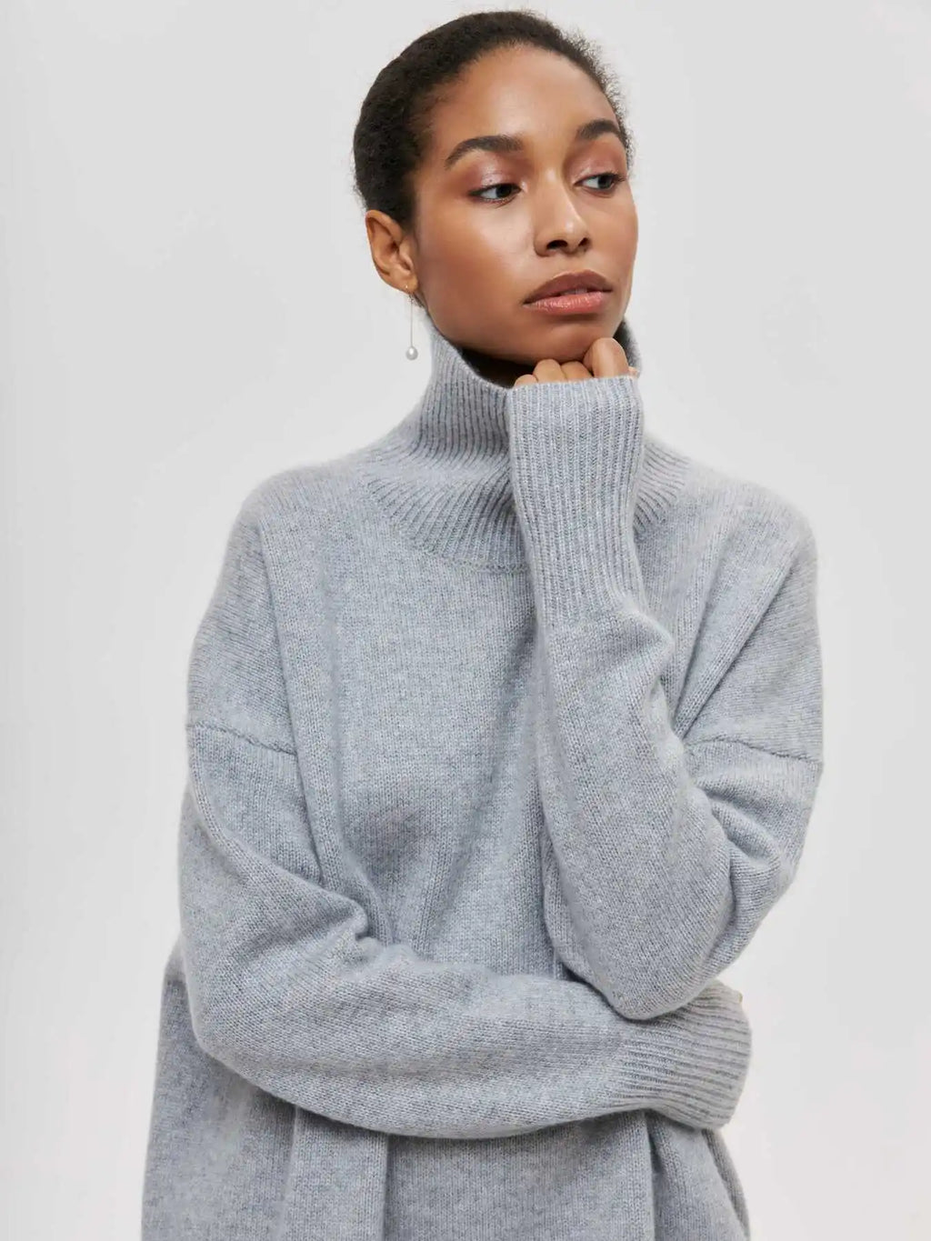 Maeva Cozy Knit High Neck Sweater