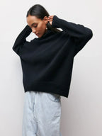 Maeva Cozy Knit High Neck Sweater