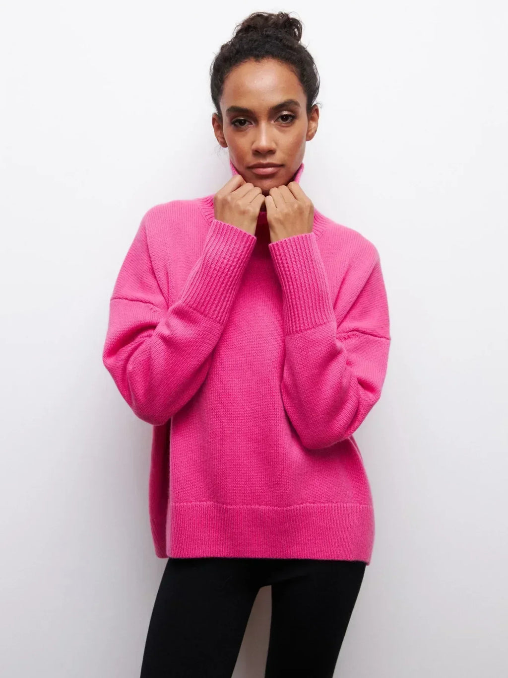 Maeva Cozy Knit High Neck Sweater