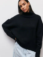 Maeva Cozy Knit High Neck Sweater